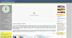 Desktop Screenshot of amcertinst.org